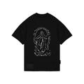Undergold Gratia Plena Mary Embroidered Black T-Shirt