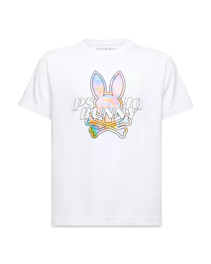 PSYCHO BUNNY MILO GRAPHIC WHITE T-SHIRT
