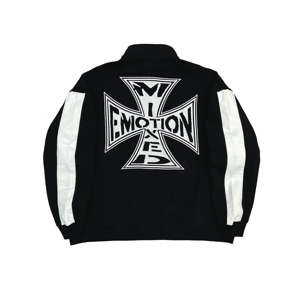 Mixed Emotions Black “Quarter” zip Jacket