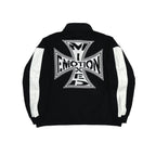Mixed Emotions Black “Quarter” zip Jacket