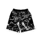 Mixed Emotions Black 'Graffiti' shorts