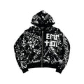 Mixed Emotion Black 'Graffiti' hoodie