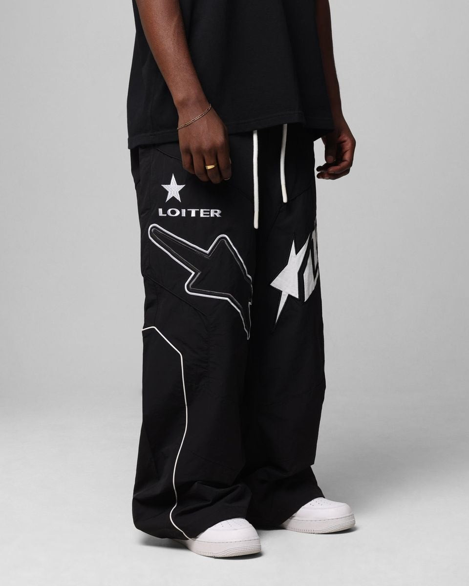 Loiter Motocross Parachute Black Pants