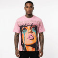 LIFE HUSTLERS CRYING WOMENS PINK T-SHIRT