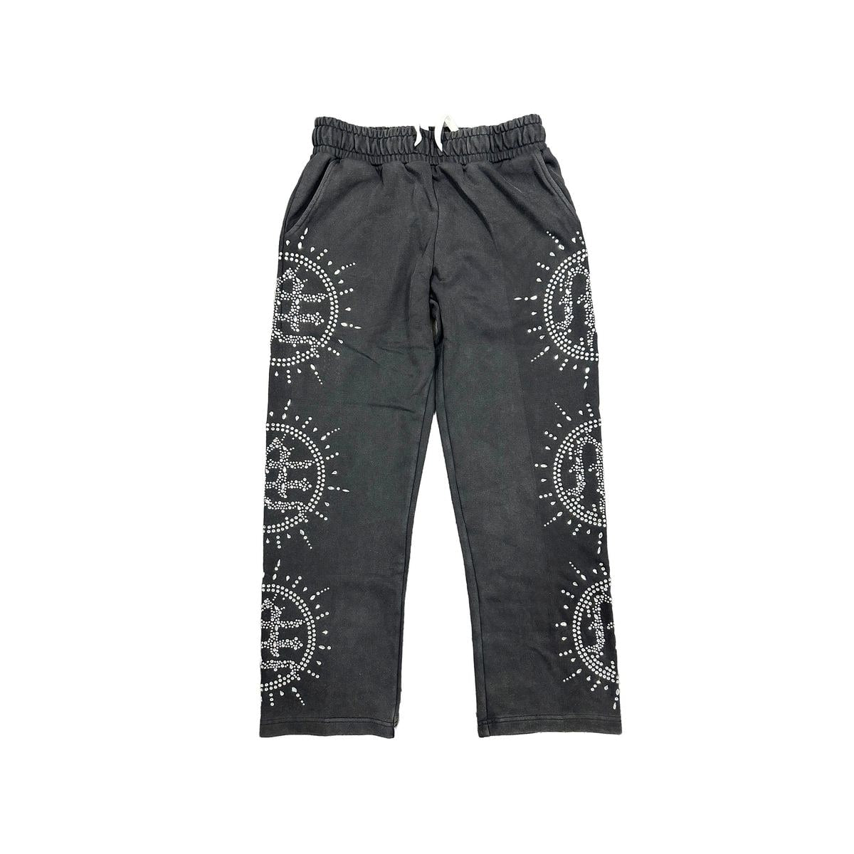 Mixed Emotions Eclipse Grey Rhinestone Sweatpants