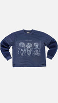 Essense Navy X-Ray Thermal Flannel