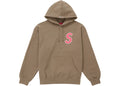 Supreme S Logo Hooded Sweatshirt (SS25) Dusty Brown