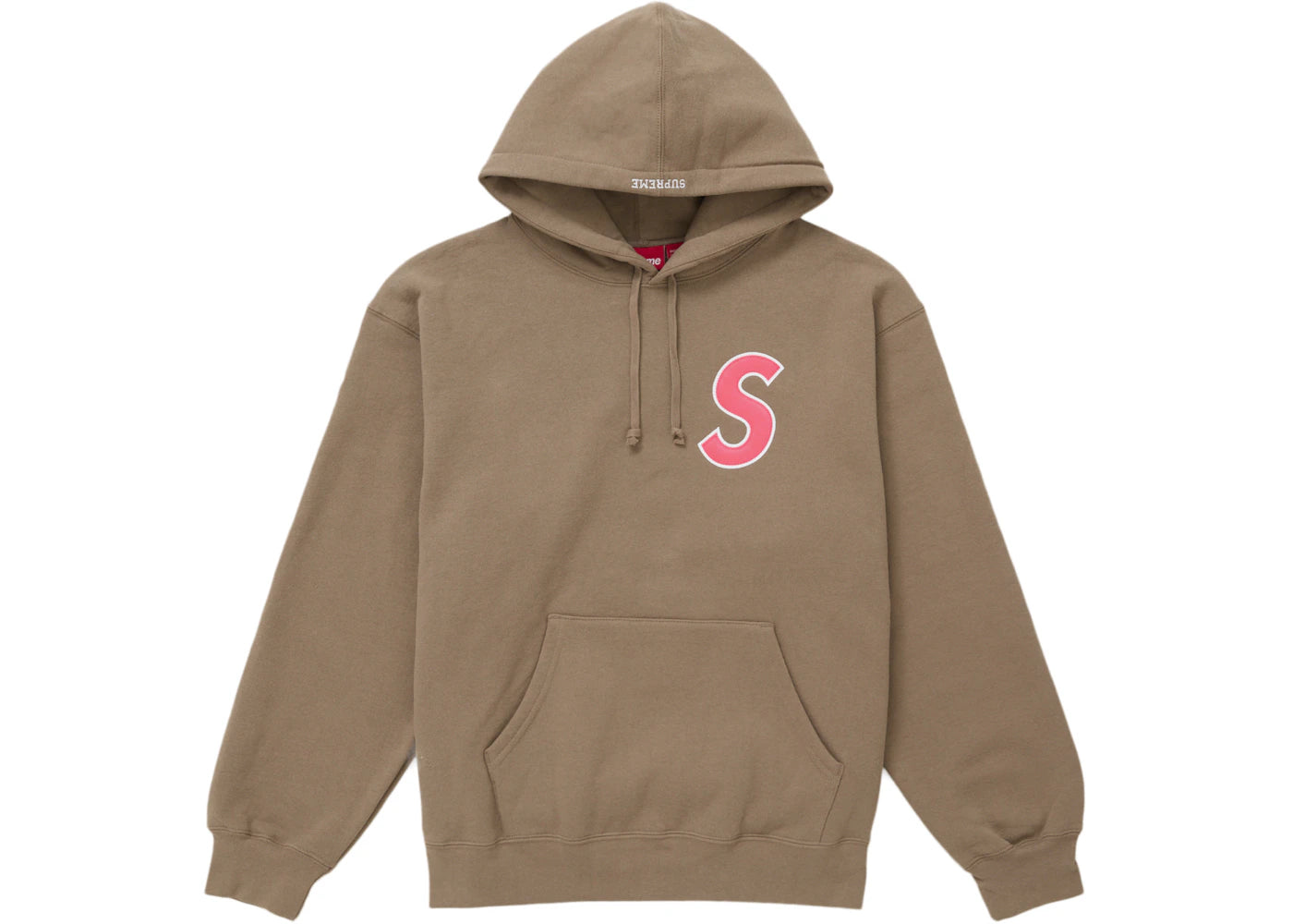 Supreme S Logo Hooded Sweatshirt (SS25) Dusty Brown