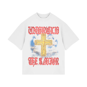Undergold  Holy State The Savior Boxy Fit Tshirt White