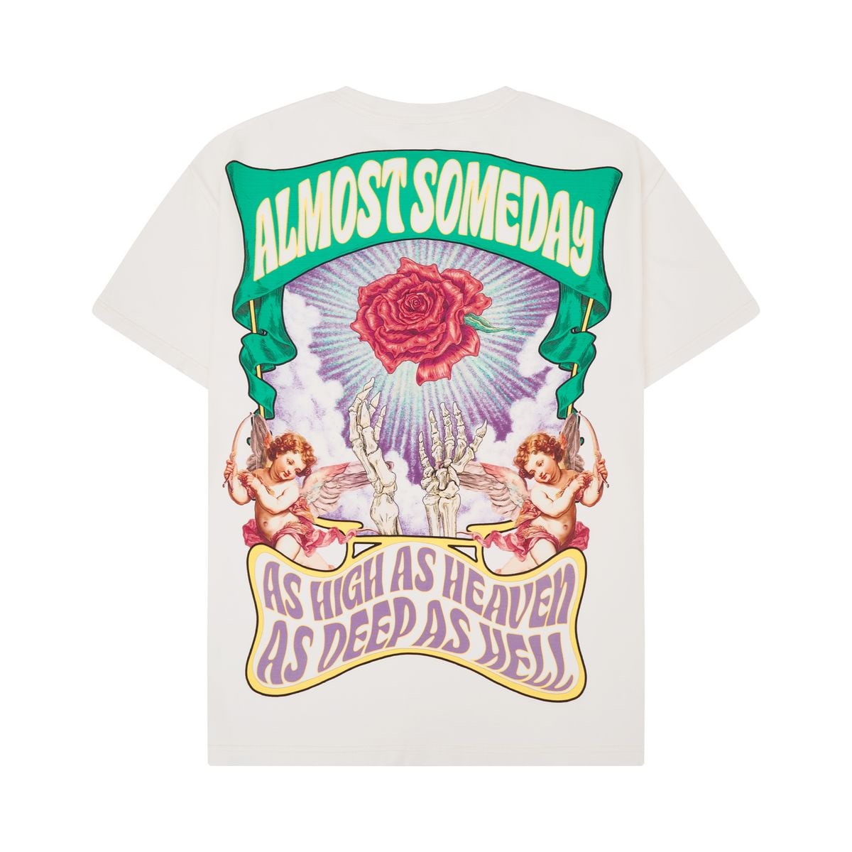 ALMOST SOMEDAY WHT HOLYROSE TEE