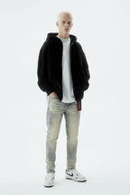 Anom 360 Mid Blue Wash Skinny Jeans