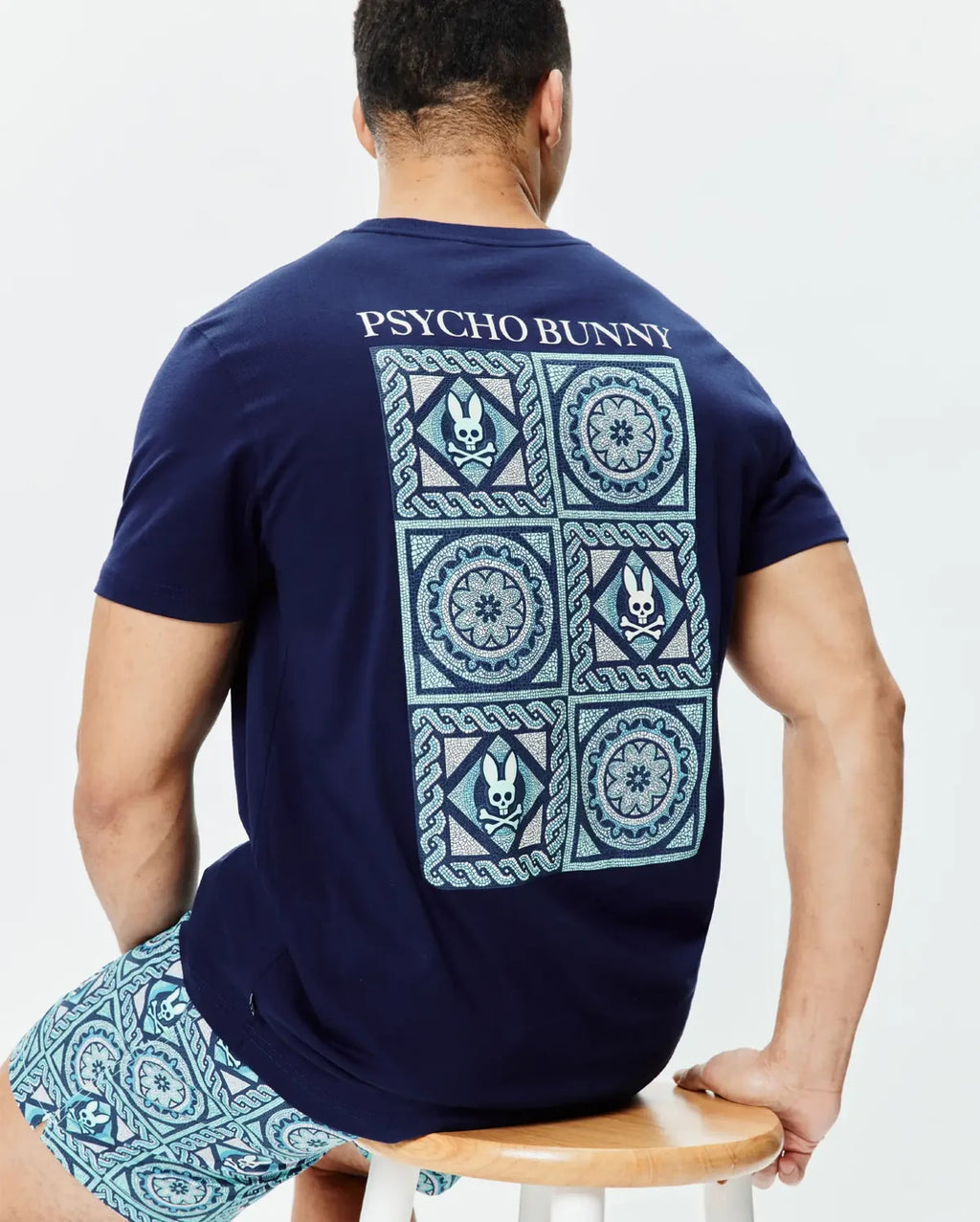 PSYCHO BUNNY FRANK BACK GRAPHIC T-SHIRT