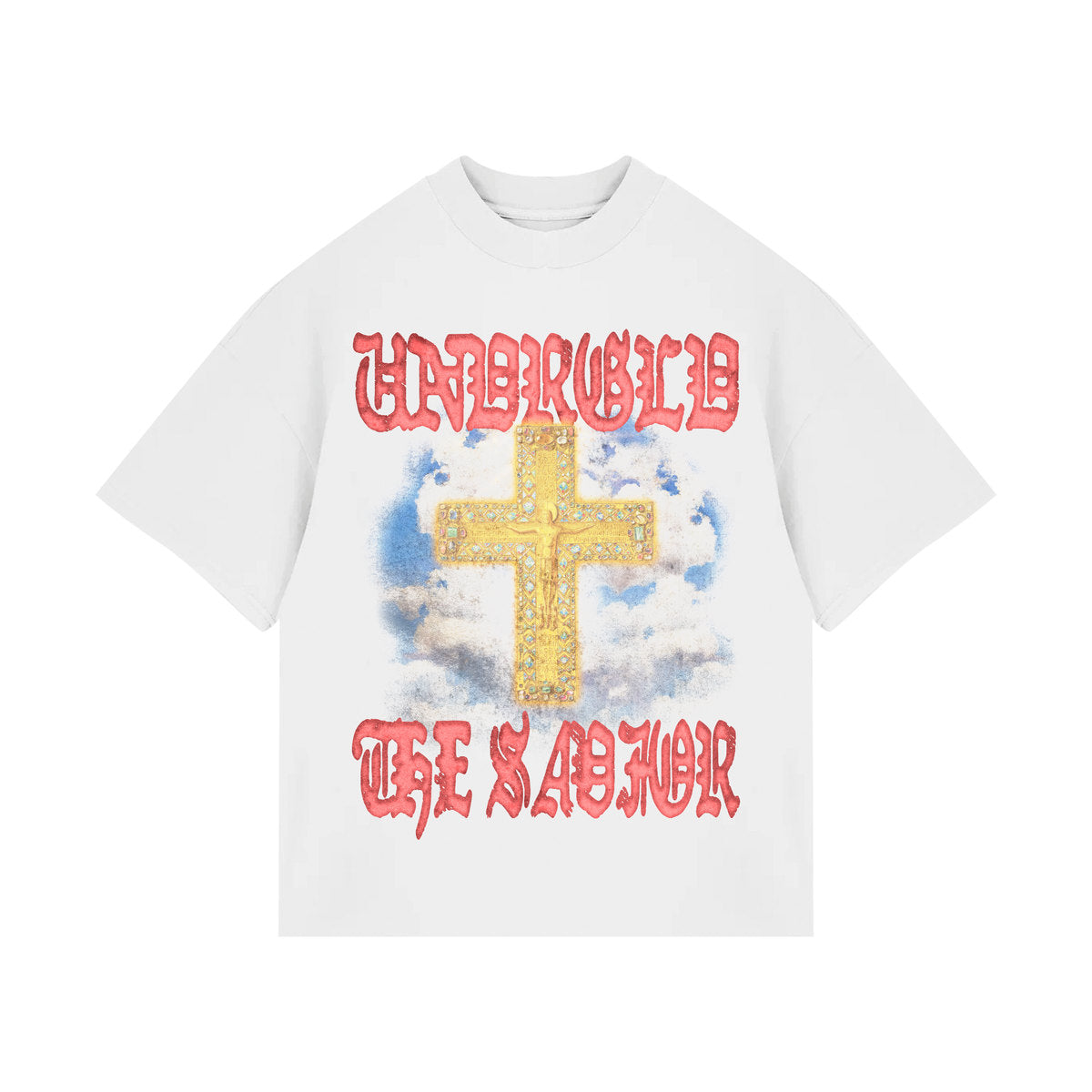 Undergold  Holy State The Savior Boxy Fit Tshirt White