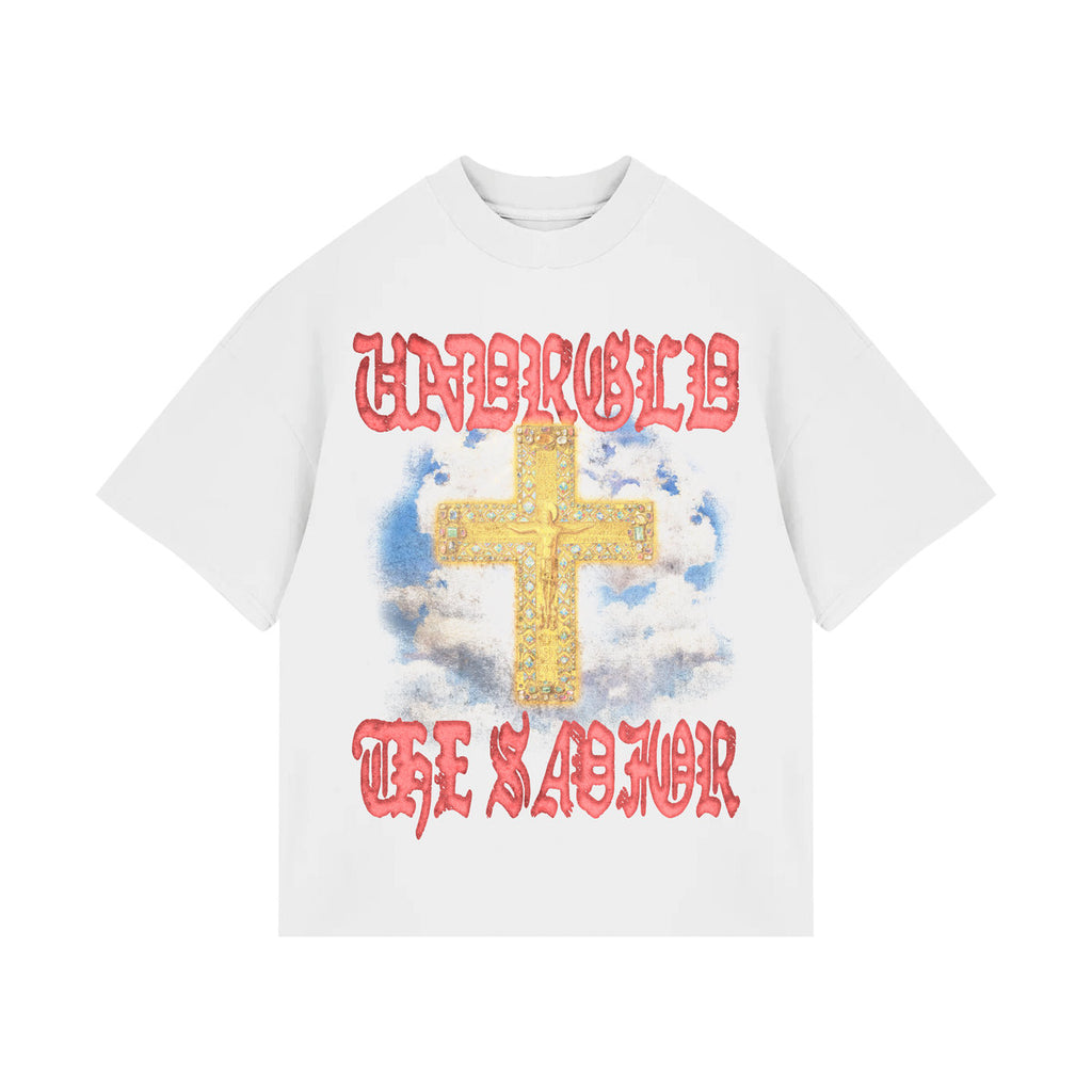 Undergold  Holy State The Savior Boxy Fit Tshirt White