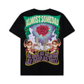 ALMOST SOMEDAY BLK HOLYROSE TEE