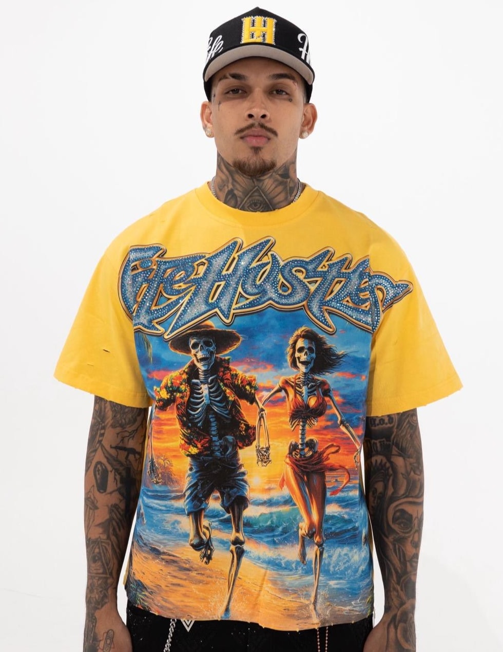 LIFE HUSTLERS DEATH BEACHT T-SHIRT