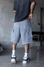 Black Island Gray Denim Shorts