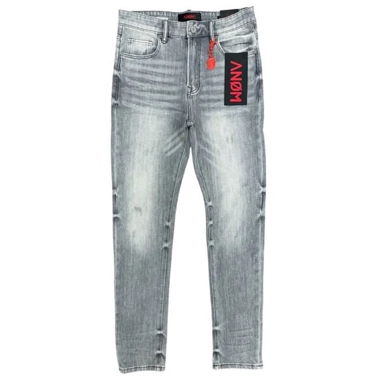 Anom 360 Light Grey Wash Skinny Jeans