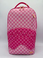 SPRAYGROUND PINK SHARKS IN PARIS PATCH BACKPACK (B8717)