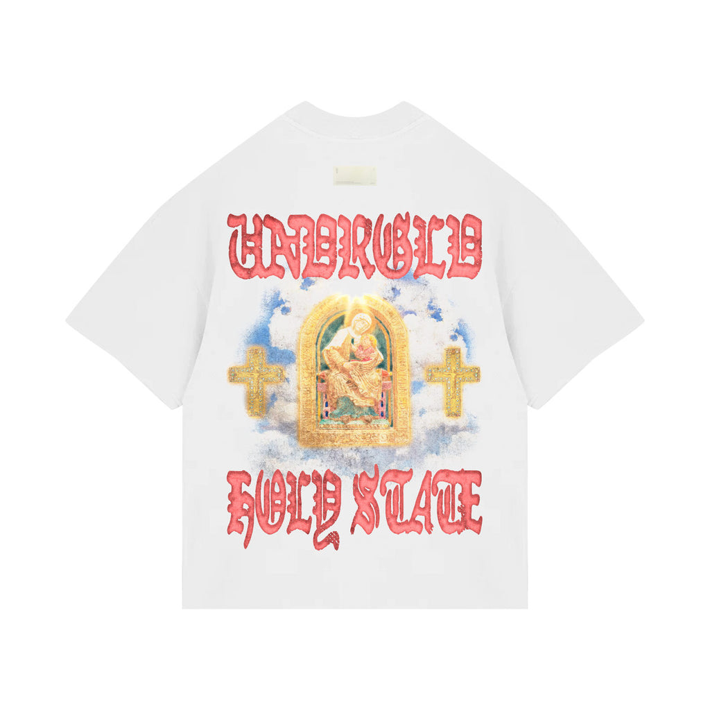 Undergold  Holy State The Savior Boxy Fit Tshirt White
