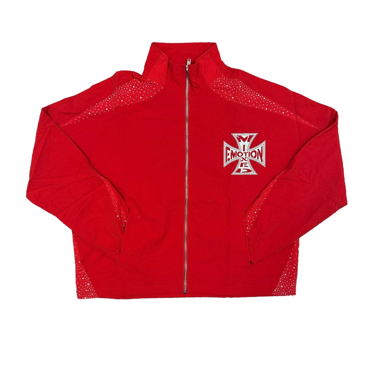 MIXED EMOTION Red ‘Classic’ nylon jacket