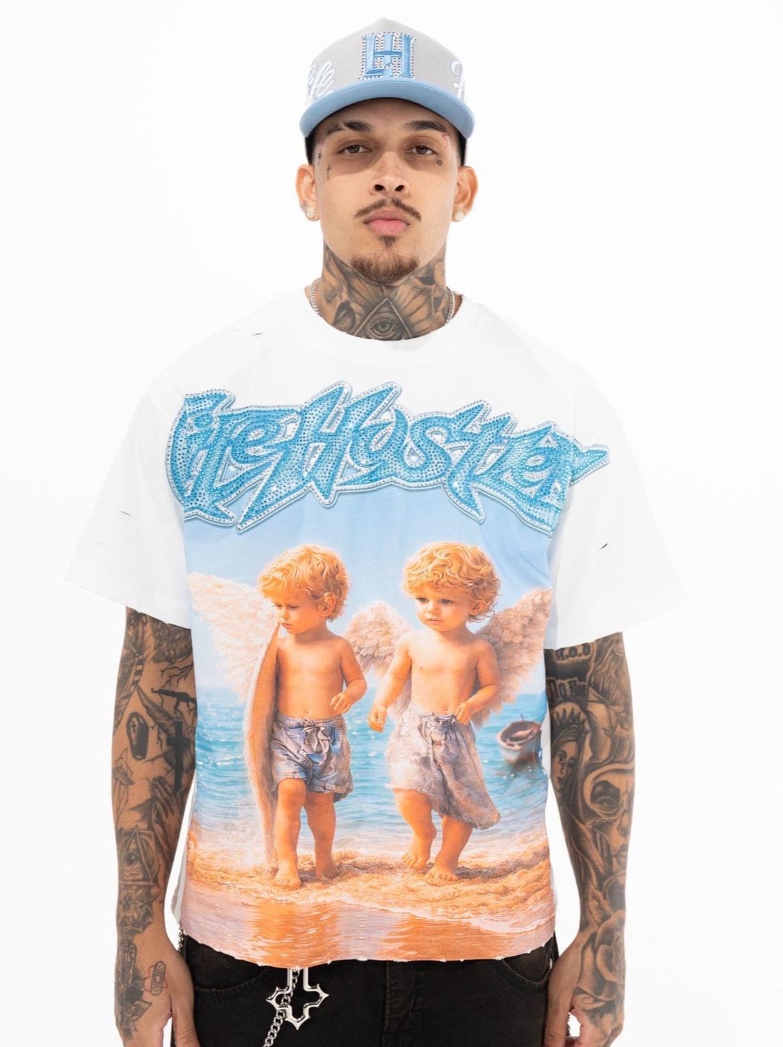 LIFE HUSTLERS ANGELS WHITE T-SHIRT