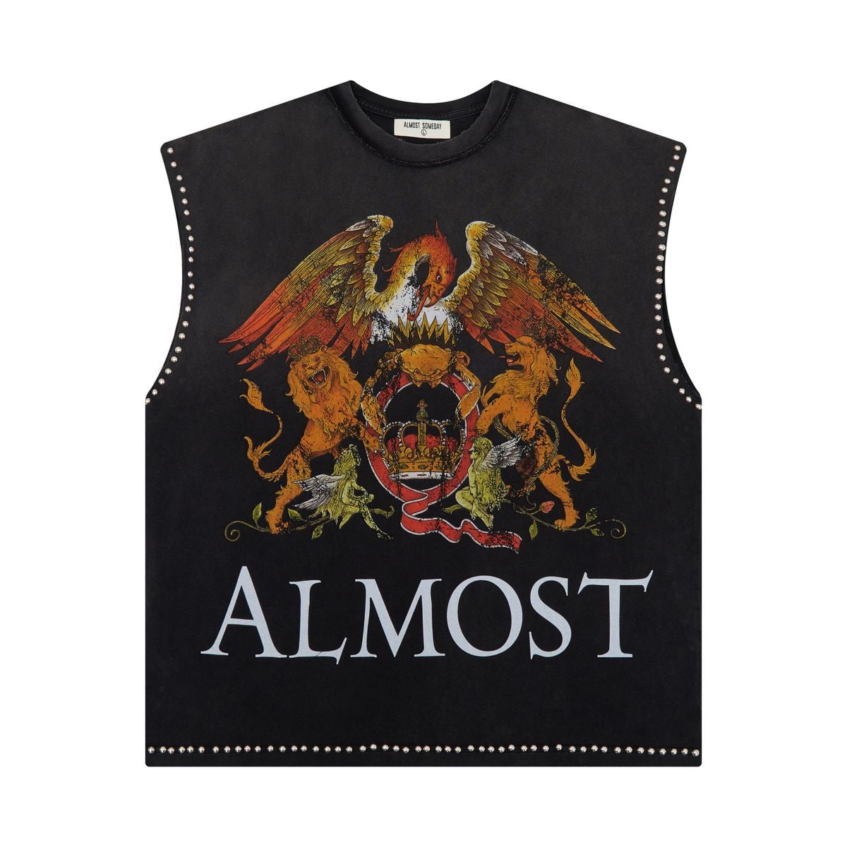 ALMOST SOMEDAY CROWNED CUT OFF TEE