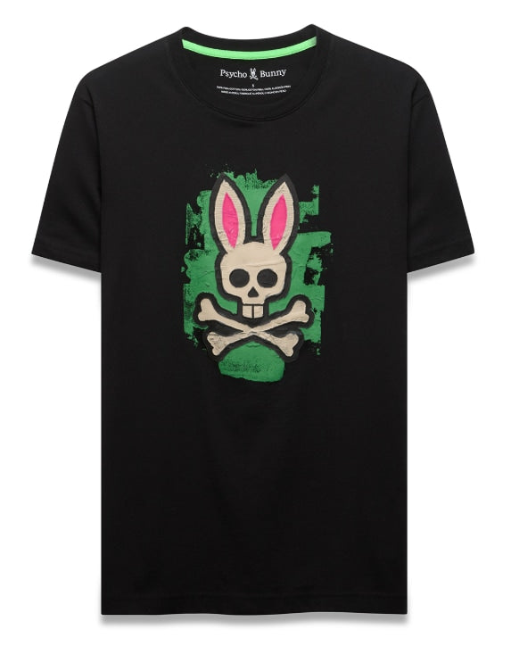 Psycho bunny marcus bunny graphic tee-black