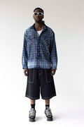 Black Island Studded Check Shirt