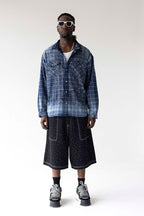 Black Island Studded Check Shirt