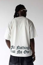 Black Isalnd Statue Snake Graphic Oversized T-Shirt
