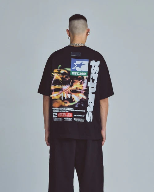 UNDERGOLD STARDUST NIGHT DRIVE TSHIRT BLACK