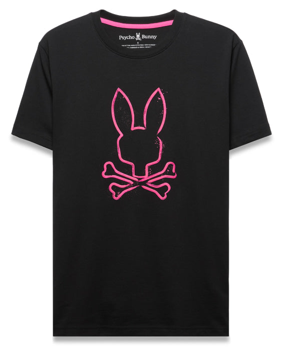 Psycho bunny duncan graphic tee-black