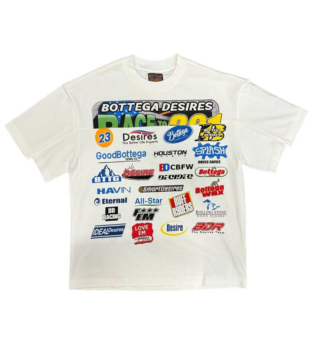 Bottega Desires Race White T-Shirt