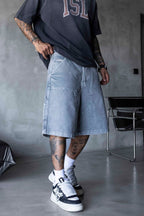 Black Island Gray Denim Shorts