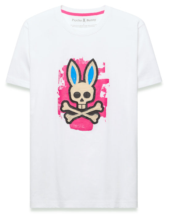Psycho bunny marcus bunny graphic tee-white