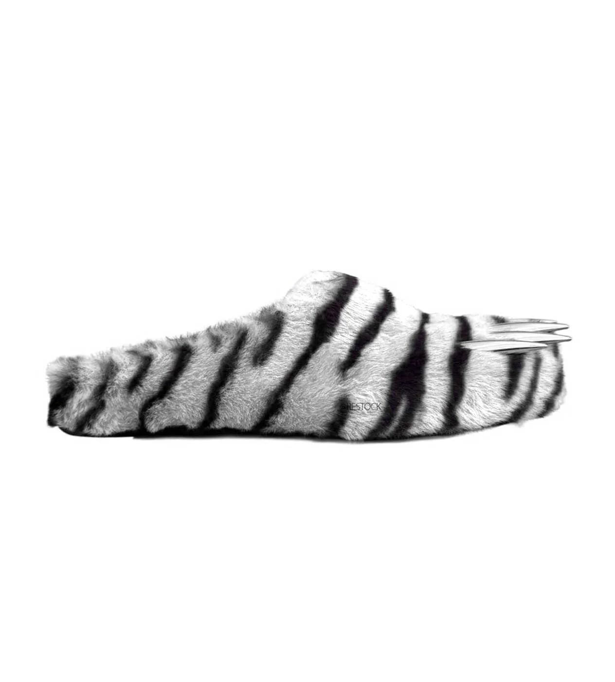 Bravest Studio Bear Claw Mule White Tiger