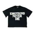 MIXED EMOTION Black ‘End’ Rhinestone Tee