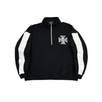 Mixed Emotions Black “Quarter” zip Jacket