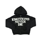 MIXED EMOTION ‘End’ Rhinestone hoodie