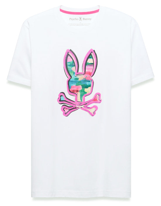 Psycho bunny nate graphic tee-white