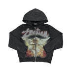 Mixed Emotions Rhinestone Black Hoodie