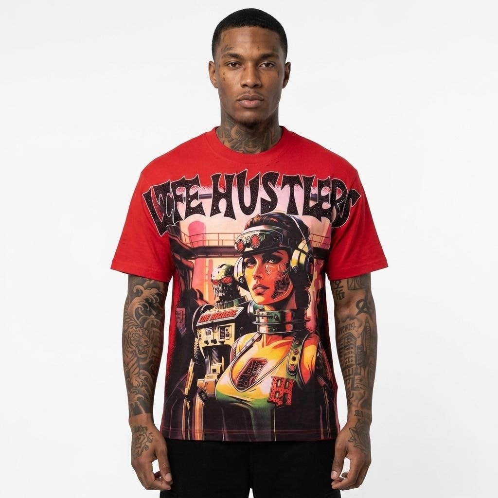 LIFE HUSTLERS APOCALYPSE RED T-SHIRT