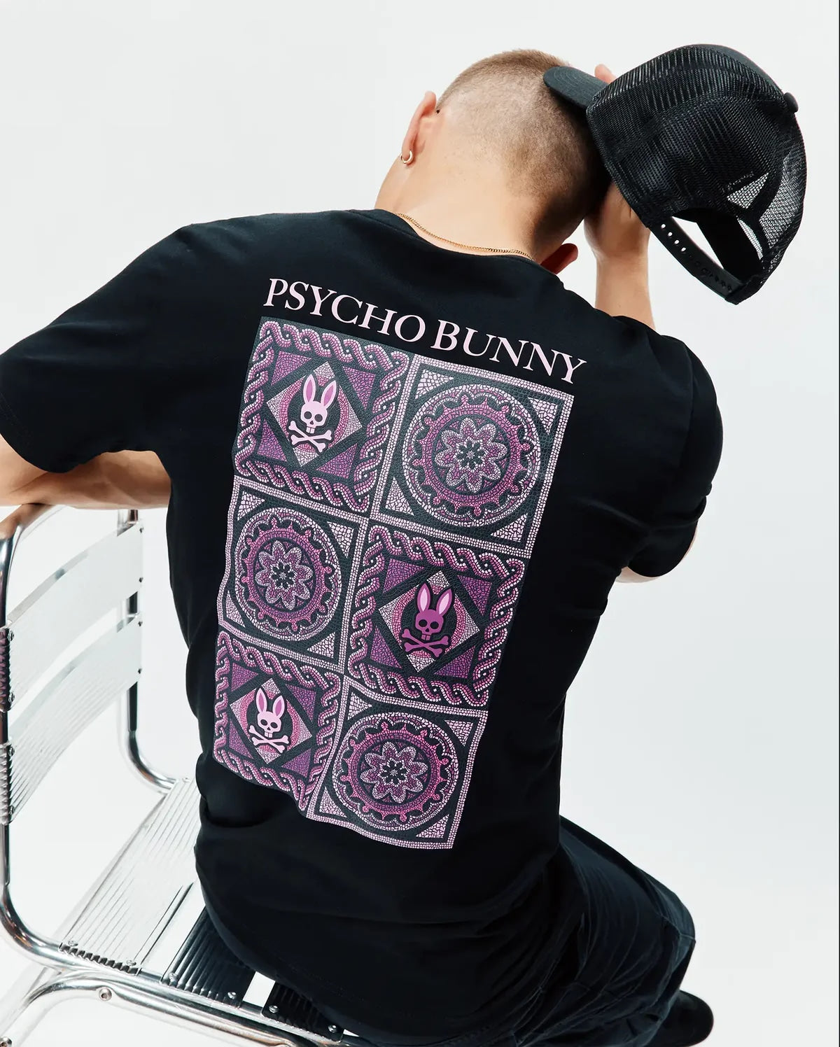 PSYCHO BUNNY FRANK BACK GRAPHIC T-SHIRT