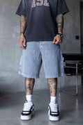 Black Island Gray Denim Shorts