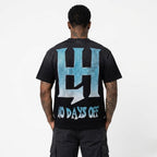 LIFE HUSTLERS LEOPARD BLACK T-SHIRT