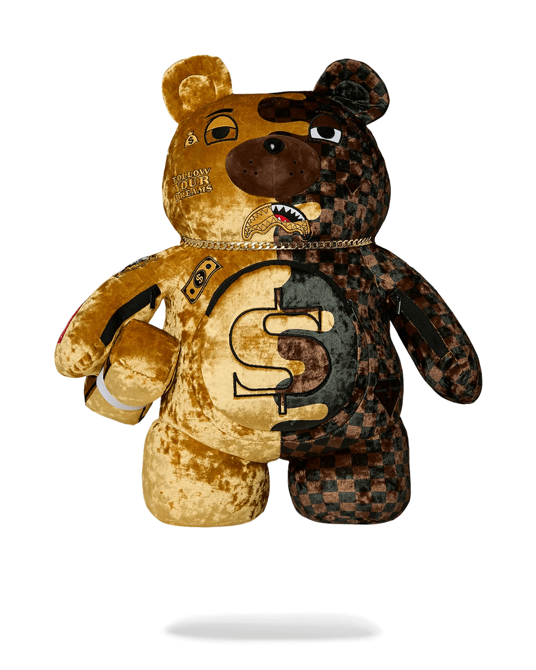 SPRAYGROUND GOLDEN DYNASTY MONEYBEAR BACKPACK (B9342)
