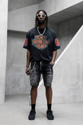 Black Island Oversized Racing Club Black T-Shirt
