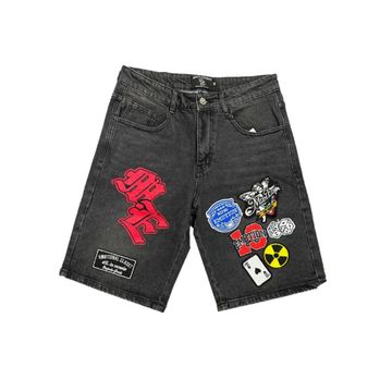 Mixed Emotions 'Danger' Patch Shorts