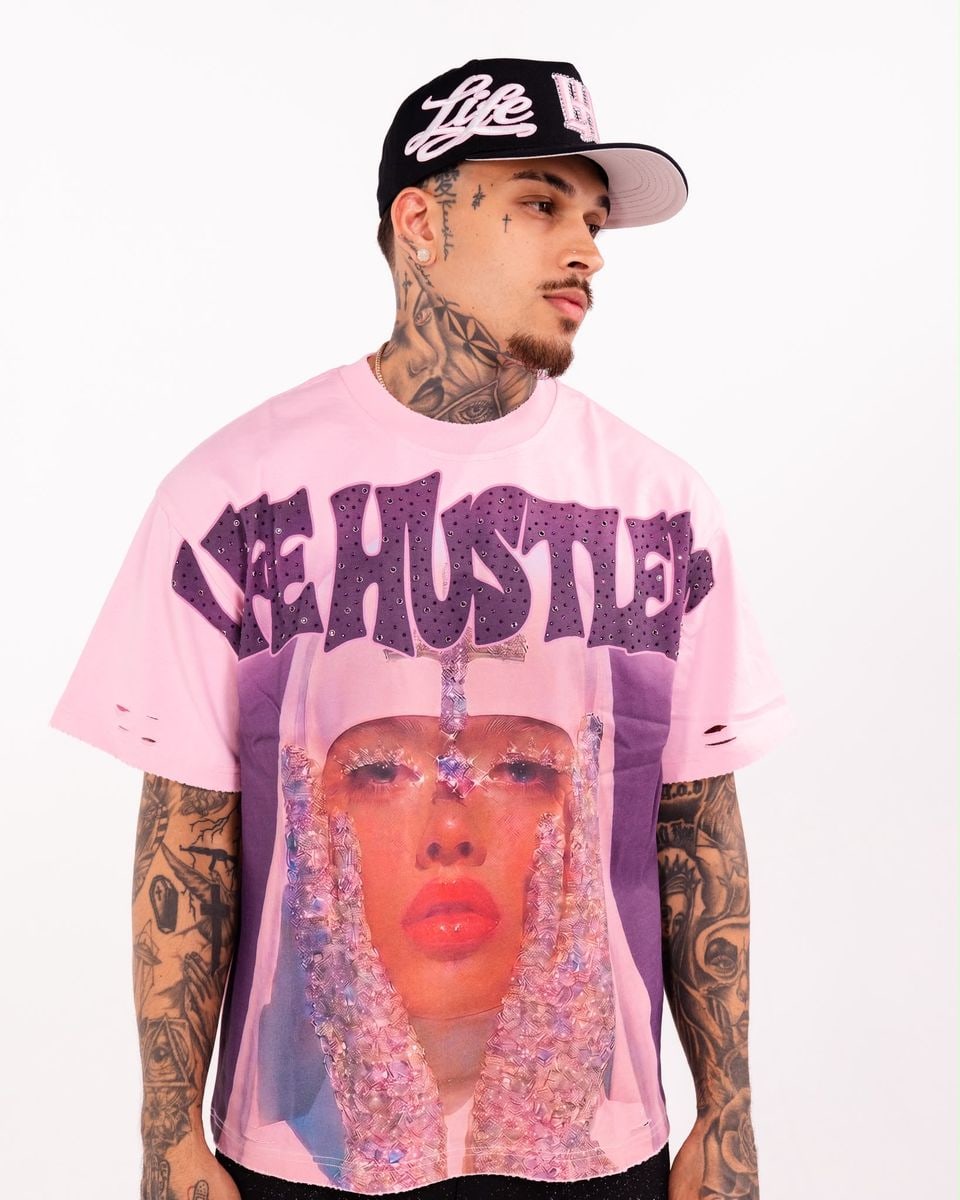 LIFE HUSTLERS (Crystal Tears PINK Tee)